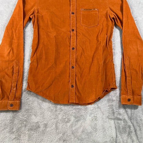Burberry Men's Shirt Size 15.5-39 Brown Corduroy Button-Down Casual - Picture 2 of 11