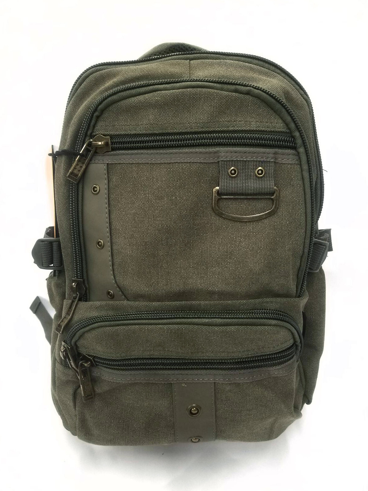 12x15 Blue Back to School Unisex Blue Canvas Designer Multi-Functional Backpack image 8