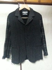 Grey Plaid Wool Jacket COMME des GARCONS CDG VG