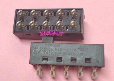 1PC DEFOND DSE-2410 10pin 4gear Toggle Switch Hair Dryer Switch 10A250VAC