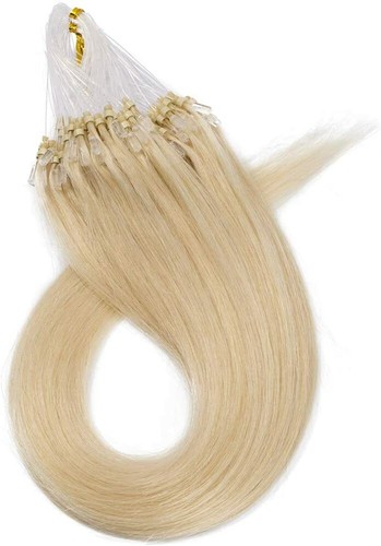 Micro Ring Loop Beads Link Hair Extensions Human Hair Real Remy Russian Hair US - Picture 39 of 69