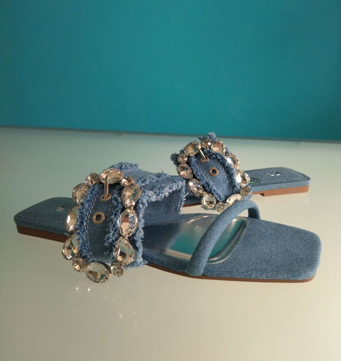 Minetom Sandali Infradito Donna Con Perline E Strass – Tacco Piatto, Punta A Clip, Stile Bohemien, Perfetti Per Spiaggia E Estate