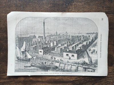 Rumpf, Holzhof von R&J Harrison - antiker Druck - 1859