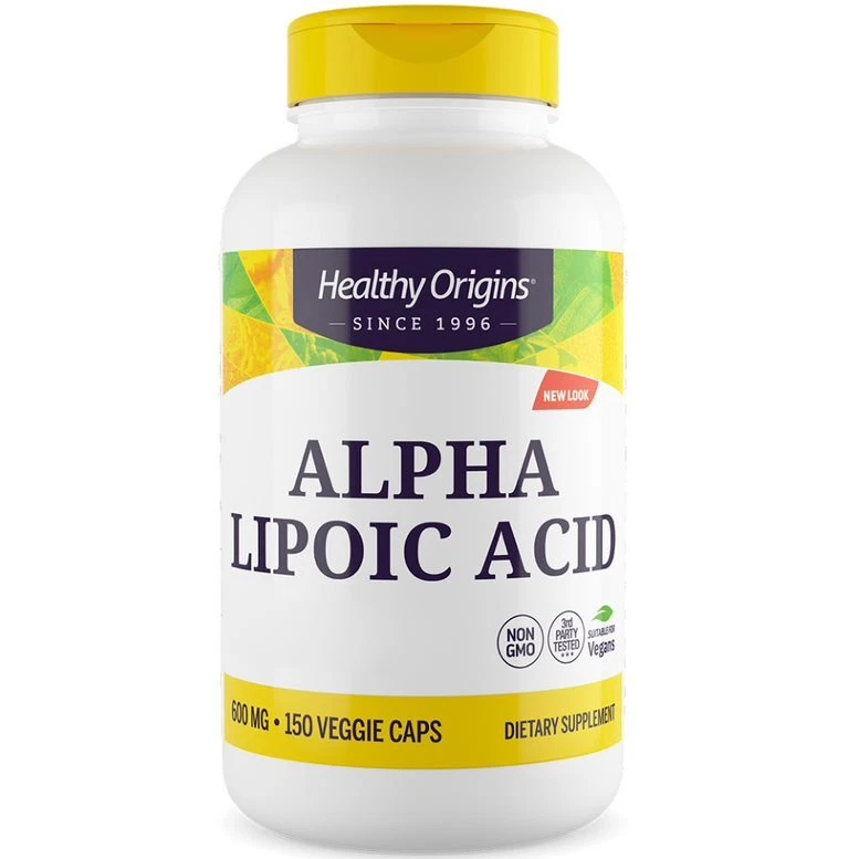 Healthy Origins, acide alpha-lipoïque, 600 mg, 150 légumes. Capsules - Livrai... - Photo 1/3