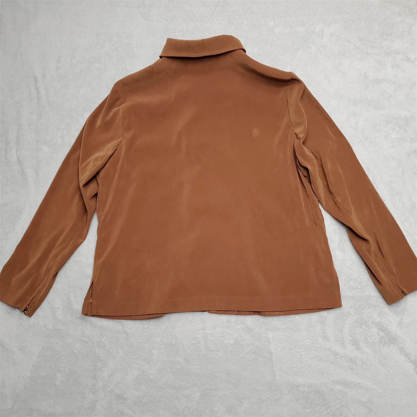 Notations Jacket Womens Extra Large Brown Full Zi… - image 8