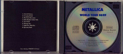 LLICA／メタリカ　CD Metallica The 1988/89 Tour Vol 2 CD | eBay