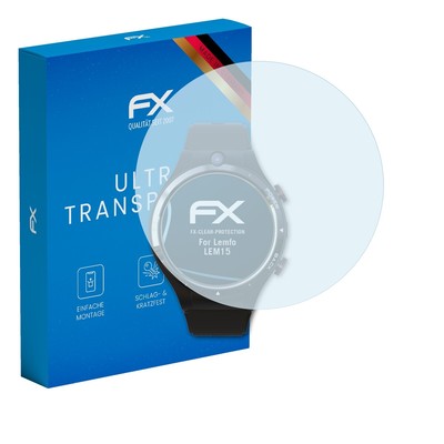 atFoliX 3x Displayschutzfolie für Lemfo LEM15 Schutzfolie klar Folie