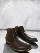 CAMEL CROWN Men's Chelsea Dress Ankle Boot Chukka Boots brown SIZE 10