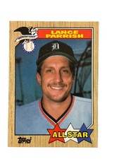 Excellent: Vintage 1987 topps Lance Parrish Detroit Tigers All Star Trading Card