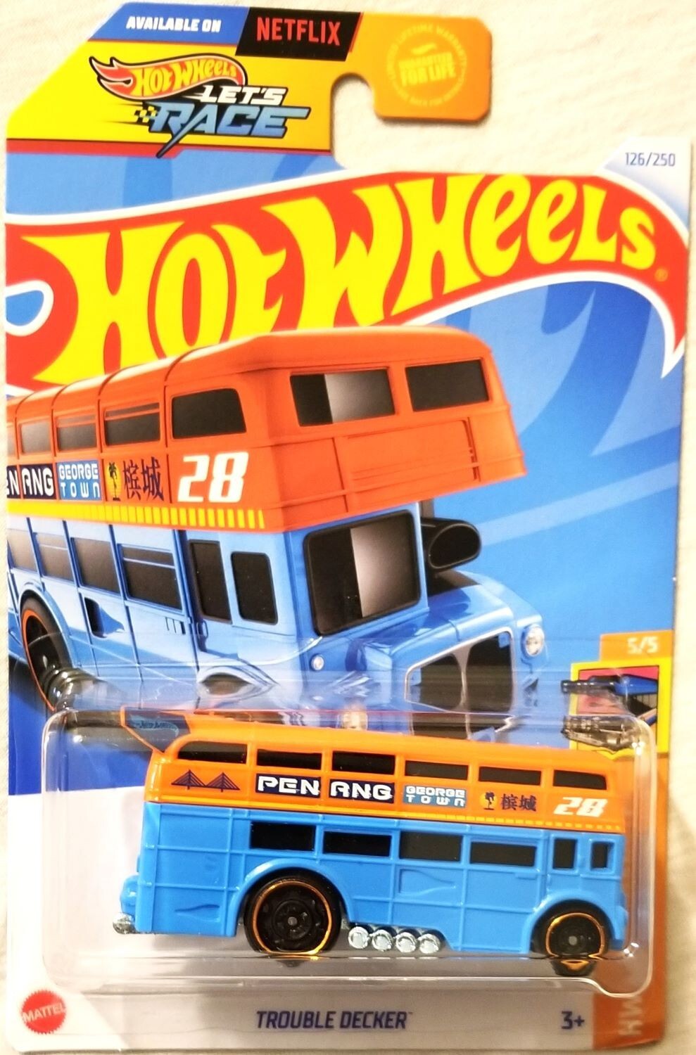 Hot Wheels - 2024 HW Fast Transit 5/5 Trouble Decker 126/250 (BBHTD46)