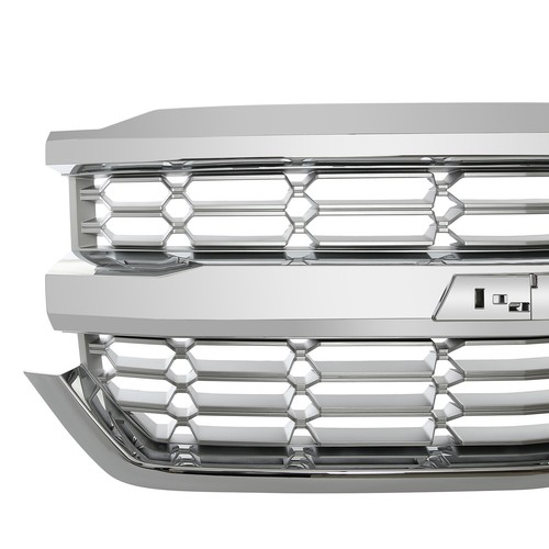 For 20162018 Chevrolet Silverado 1500 Front Upper Bumper Grille Chrome 84056776 eBay