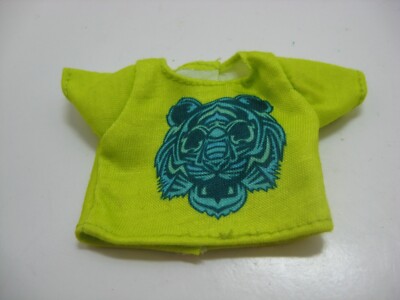  Mattel Creatable World doll clothing yellow tiger shirt