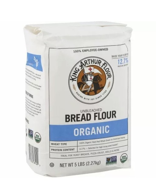 King Arthur Unbleached Organic Bread Flour 5 LB eBay