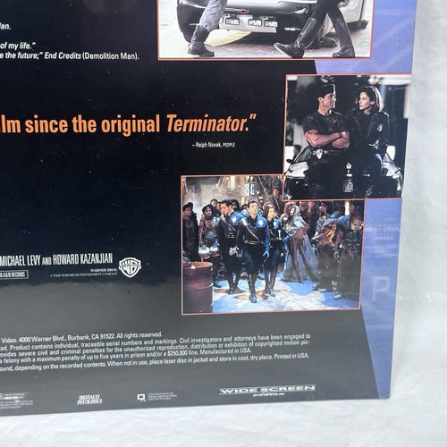 Laserdisc Movie 1994 Demolition Man Extended Play Sealed - Picture 11 of 16