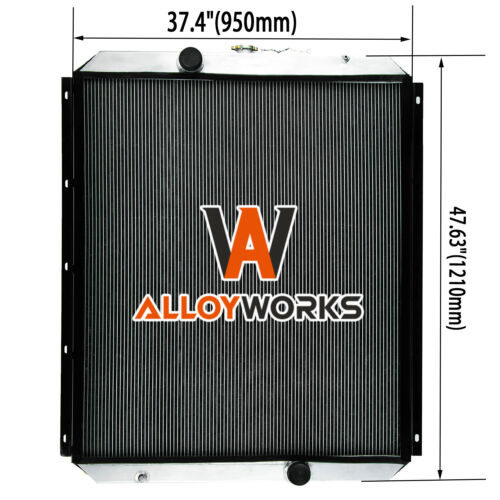 Aluminum Water Tank Radiator fit KomatsuPC450-6Z PC400-6 PC400LC-6 208-03-61610