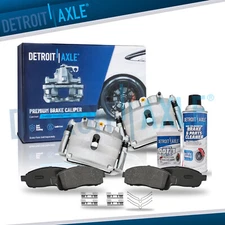 Front Disc Calipers Ceramic Brake Pads for 2004 - 2005 Ford F-150 New Body Style
