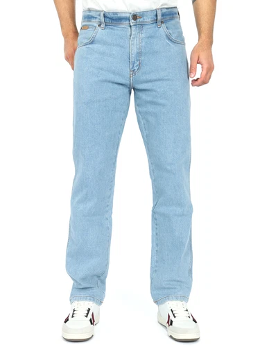 Wrangler - Mens Straight Fit Jeans - Texas Slim Good Vibes