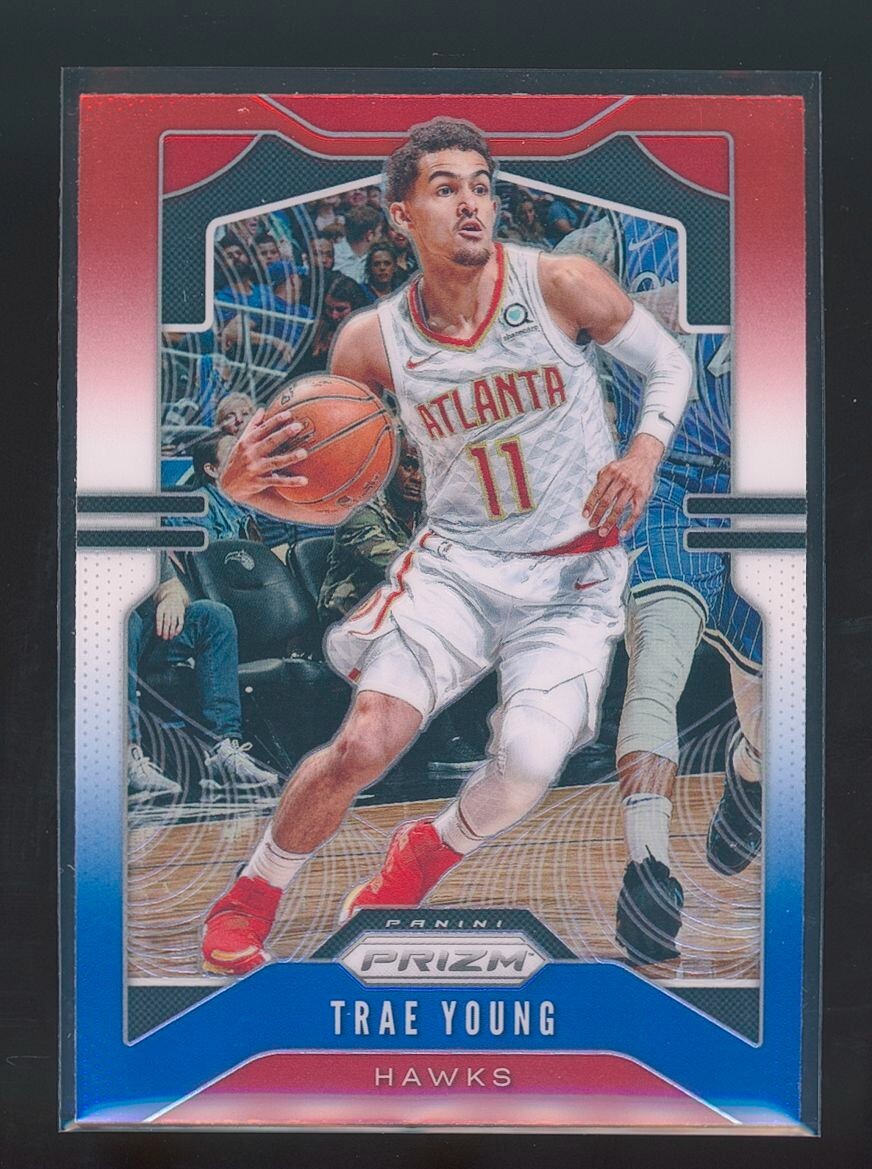 2019-20 Panini Prizm Trae Young Red White Blue Prizm #31 Atlanta Hawks