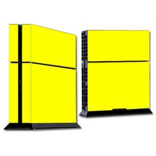 PS Playstation console skins decals wrap - Bright Yellow