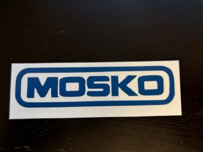 MOSKO MOTO  Motorcycle RIDING GEAR Sport BLUE Decal Outdoor life