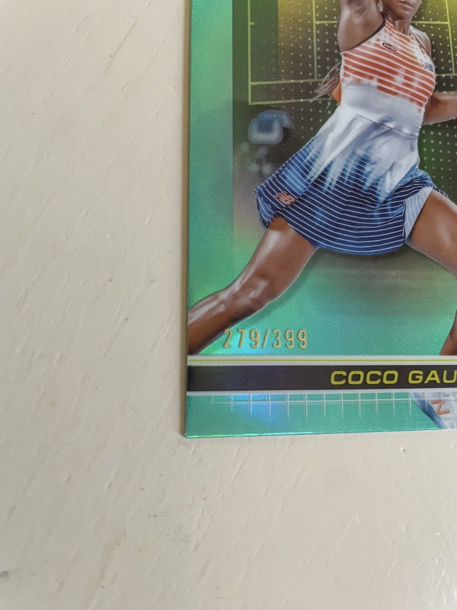 Topps Chrome Tennis 2024 Coco Gauff 279/399 Aqua | eBay