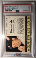 1961 Post Baseball Cards 45