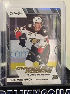 2023-24 O-pee-chee Pavel Mintyukov Marquee Rookie #593 Black Foil /100