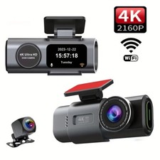 WiFi APP Dash Cam HD Camera Car Recorder DVR Night Vision Dual Dash Cam 4K 1080P