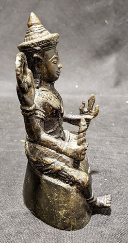 Vintage Metal buddha Figurine - Weighted - Picture 4 of 5