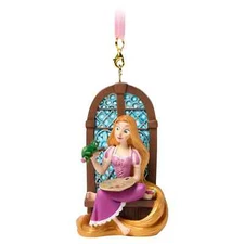 Cute Disney Pascal The Lizard & Rapunzel Sketchbook Ornament From Tangled NIB