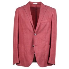 Boglioli Strawberry Red Woven Stretch Wool 'K Jacket' Sport Coat 42R NWT