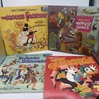 Lot 4 Vintage Walt Disney Lp Records 33 Happiest Songs, Bedknobs, Mouse Factory