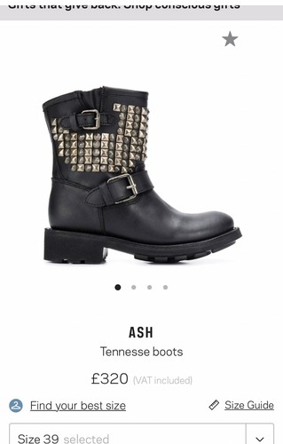 ash studded booties