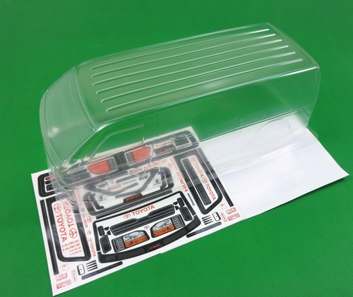 1:10 RC Clear Lexan Body Shell Toyota Hiace Van with decals - Picture 4 of 7