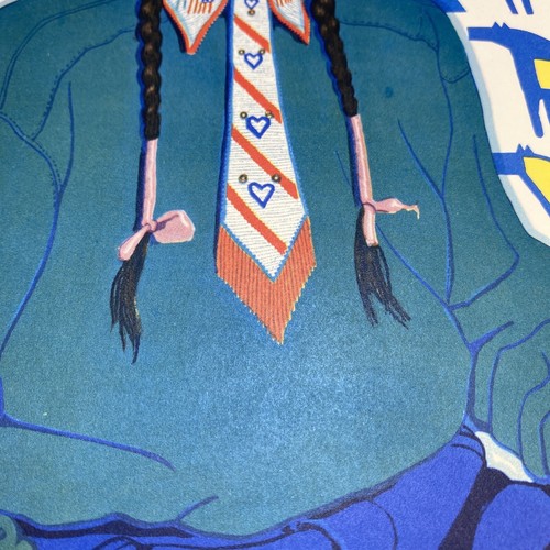 Blackfeet Pecunnie Indian print Reiss Brave Little Plume - Picture 16 of 21