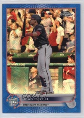 2022 Topps Chrome Logofractor Edition Blue Refractor 88/150 Juan Soto #36 7xr