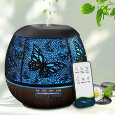 Essential Oil Diffuser for Bedroom 400ml,Diffusers for Home with R/C,Cool Mis...