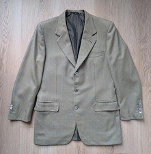 Men Brioni Blazer Olive Wool 38