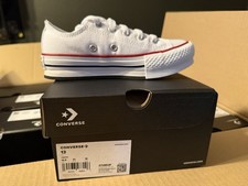 Converse Chuck Taylor All Star Low Top Youth's Size 13 Sneakers White girls 