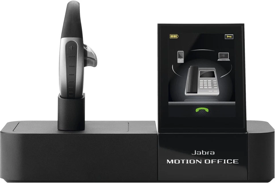 JABRA MOTION OFFICE AURICULARES BLUETOOTH CON BASE PANTALLA TÁCTIL | NEGRO | NUEVO Foto 2 de 3
