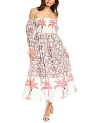 Ash & Eden Saira Midi Dress Women's  Xs