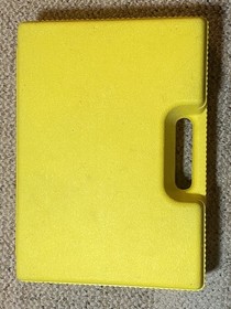 Lot Vintage K'NEX Yellow Box Hard KNEX Carrying Case  filled with pieces parts