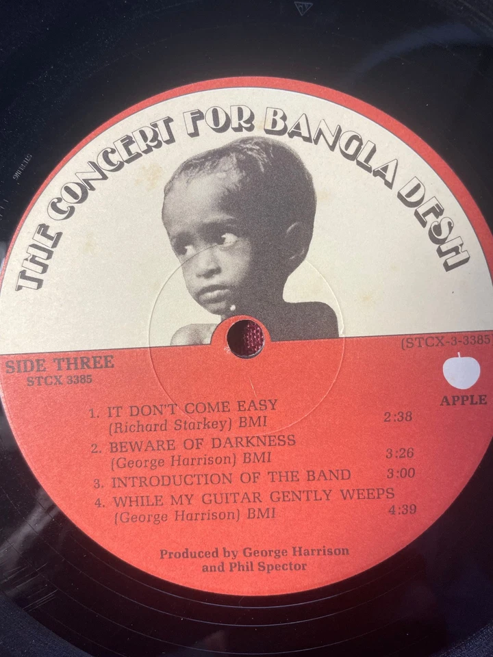 The Concert For Bangla Desh 3X-LP's 1971 Paper Sleeves LP's are VG - Image 4 of 4