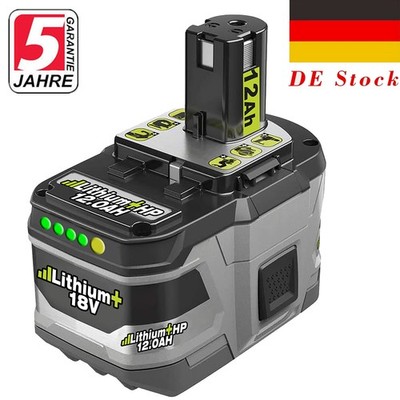 18V Akku 12,0Ah Li-Ion für Ryobi ONE+ P100 P107 P108 BPL-1815 BPL-1820 BPL18151