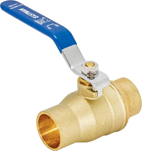 1 Inch Full Port Ball Valve, Brass, Sweat Connection