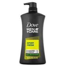 Dove Men+Care Sport Fresh Body Wash for Men, Hydrating Formula, 33.8 Ounce pump