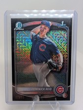2025 Bowman Draft Chrome Black Mojo Refractor Dominick Reid BDC-53 07/10