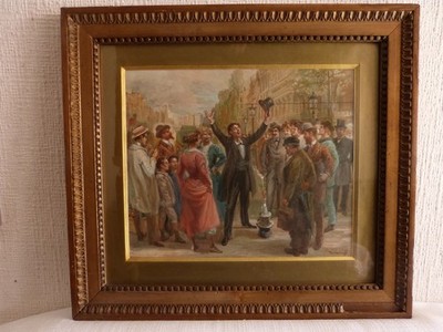 Tableau Malerei Zeichner Graveur Karikaturist Oswald HEIDBRINCK