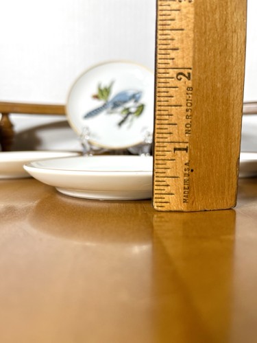 4 Vintage Bird Plate Neiman Marcus By Fitz Floyd Mini Trinket Gold Trim - Picture 8 of 11