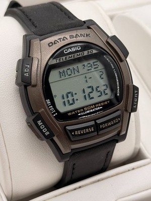 Casio Data Bank DB-35H Telememo 30 Digitaluhr Herrenuhr Retro Vintage Kalender